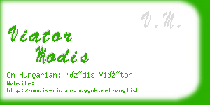 viator modis business card